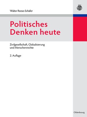 cover image of Politisches Denken heute